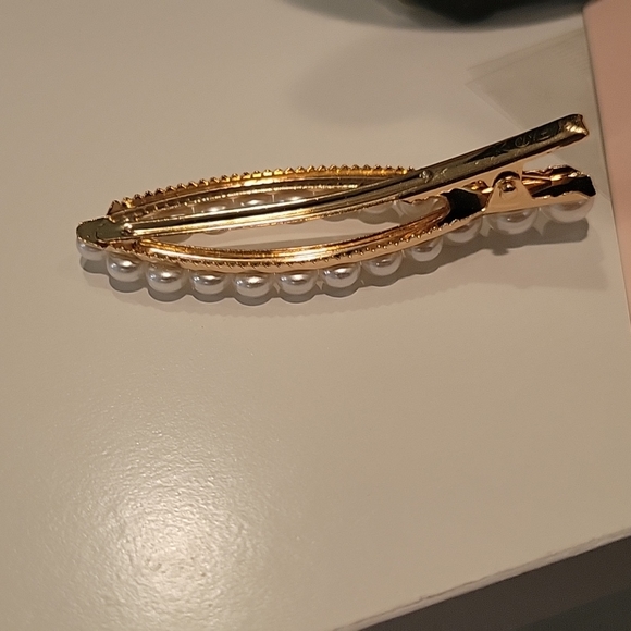 New Hair clip pearl/gold - Picture 3 of 4